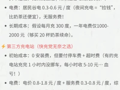 家庭充电与快充成本对比_家用充电比公共快充省多少钱