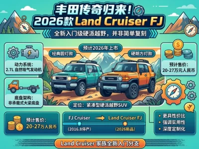 从停产到重生：丰田Land Cruiser FJ的前世今生与2026年回归全景解读