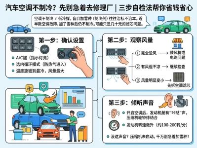 汽车空调不制冷：80%的人第一步就查错了地方