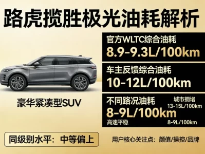 路虎揽胜极光油耗实测与分析：官方数据 vs 真实表现