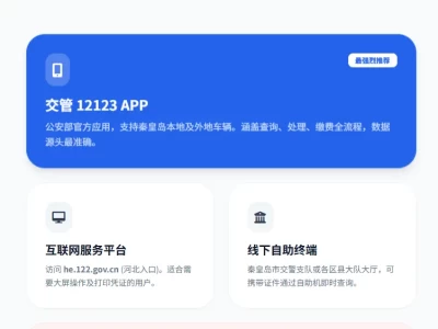 秦皇岛车主必备：2026年交通违章查询与处理全指南