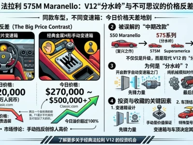 撕下“过渡车型”的标签：法拉利575，凭什么靠一根挡把赚出百万差价？