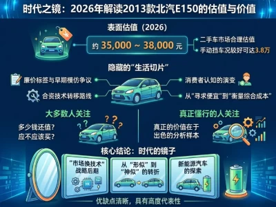 北京汽车E150：一台“时代切片”的生存报告
