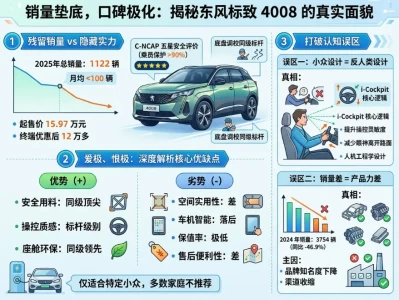 东风标致4008：销量垫底的法系操控王，到底值得买吗？