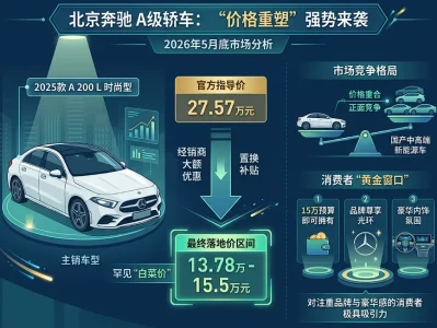 2026年奔驰A200L最新报价揭秘：13万多买“三叉星徽”，到底是捡漏还是交智商税？