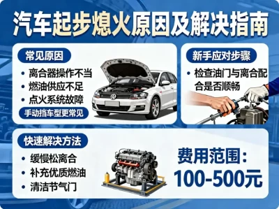 汽车起步熄火怎么办？常见原因分析及实用解决技巧