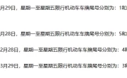 限行表_最新车辆限行规定与查询方法