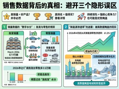 汽车销量排名背后的真相：你看到的榜单，正在悄悄骗你