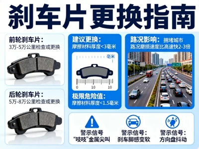 老司机必修课：汽车刹车片到底多久换一次？从判断征兆到避坑指南