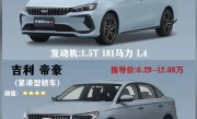 吉利缤瑞和帝豪哪个好_两款热门车型对比评测