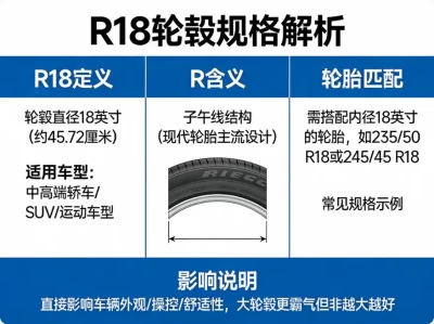 汽车轮毂R18是什么意思？