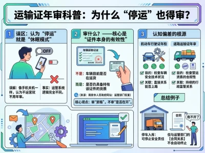 营运证报停≠免审通行证：一个让车主损失上万的认知陷阱