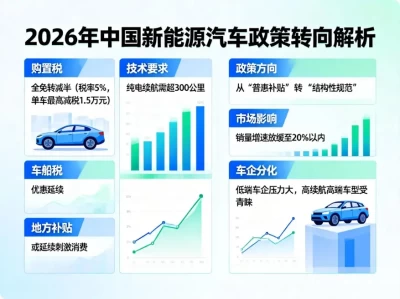 2026年中国新能源汽车政策全解析：购置税减半后，买车红利如何变局？