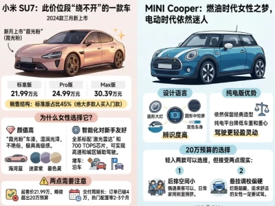 20万女生选车超全指南：颜值在线还好开，这几款闭眼入不踩雷