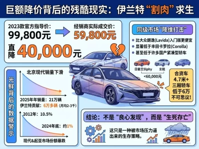 6万块能买到什么样的合资家轿？2026年伊兰特的生存实录