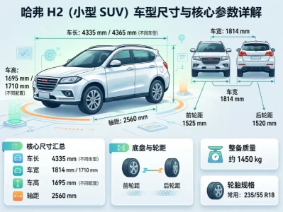 哈弗h2尺寸介绍