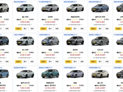 比亚迪新能源车价格及图片_最新车型报价与实拍图鉴