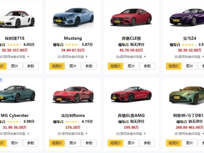 敞篷车有哪些_最便宜的敞篷车型推荐