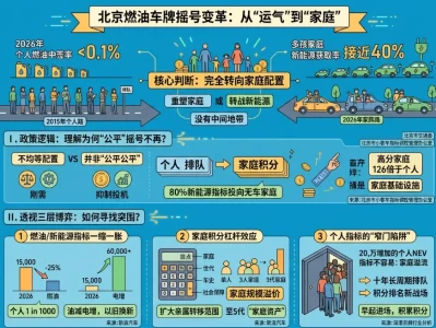 汽车摇号：你以为的"运气游戏"，其实早已变成"家庭积分战