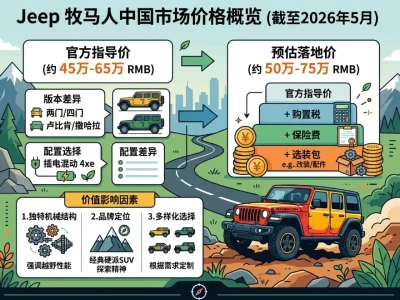 牧马人越野车报价全解析（2026最新版）：价格、配置与真实用车成本