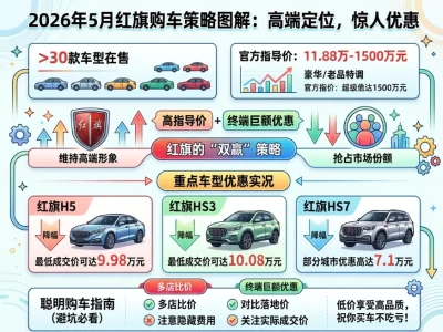 红旗汽车全系报价解读：从10万到758万，一文看懂怎么买最划算