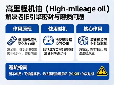 老车续命“神油”还是营销智商税？高里程机油深度解析与使用指南