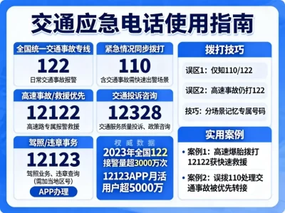 交警电话全攻略：122及相关服务热线实用指南（2025最新版）