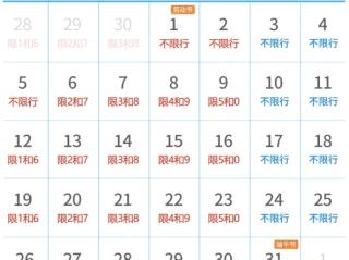 今日限行尾号北京_最新限行规定及查询方法