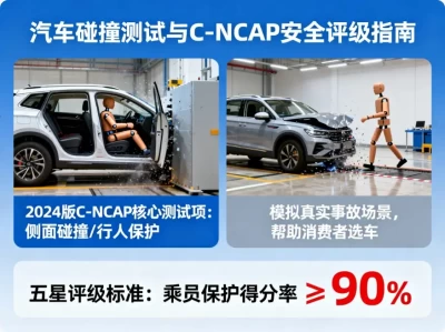 汽车碰撞测试全解析：C-NCAP五星评级怎么看？买车安全指南