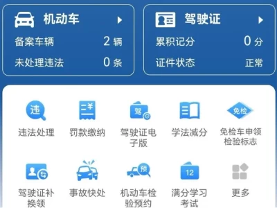 交管12123违章查询_在线快速查询交通违章记录