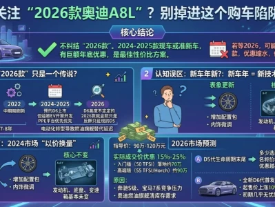 2026款奥迪A8L价格预测：别等“全新换代”，现在就是抄底窗口