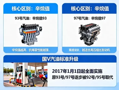 93号汽油与97号汽油的区别：全面解析汽油标号的秘密
