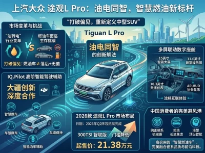 2026款上汽大众途观L Pro：在新能源时代，“最聪明的油车”还能打吗？