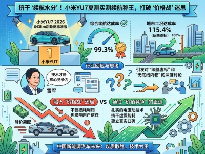 实测99.3%“反向虚标”夺冠！小米YU7夏测第一背后，藏着新能源摆脱价格战的“硬解法”