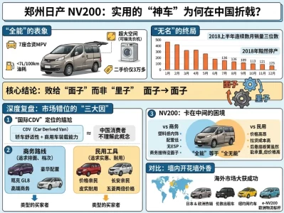 郑州日产NV200：一台"被误解的神车"为何最终消失在中国市场？