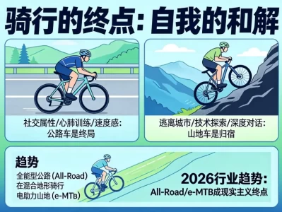 骑行的终点，是公路车还是山地车？深度解析骑行圈的装备进阶、运动哲学与生活博弈