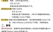 酒驾醉驾处罚标准_2025最新酒驾醉驾处罚规定详解