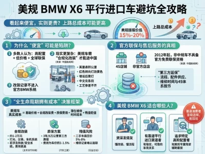 美规宝马X6：省下的10万块，可能变成修车时的10个坑