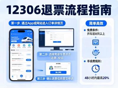 12306退票流程全攻略：一步步教你避开“坑”，轻松拿回票款