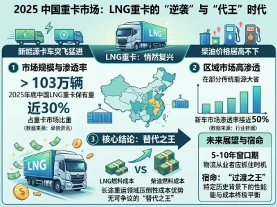 LNG重卡，是物流老板的“省钱密码”，还是被电动时代抛弃的“过渡品”？