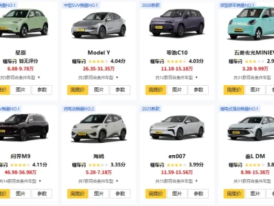 新能源车排名前十名_全球最新新能源车型榜单揭晓