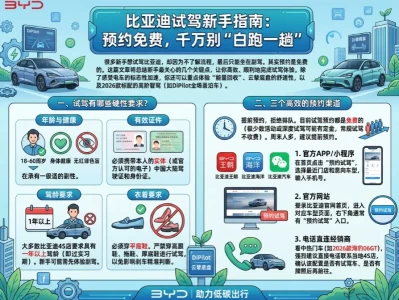 2026最新！新手比亚迪试驾预约全指南：去4S店前必须搞懂的避坑与实操细节