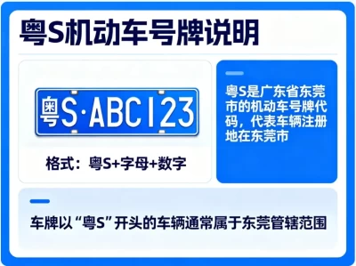 粤S是哪里的车牌