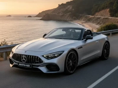 【2024款奔驰SL63 AMG深度解析】200万级豪华敞篷跑车，V8引擎+4MATIC四驱的终极驾驭体验