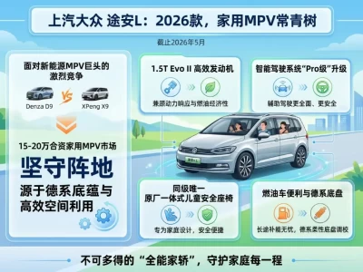 德系家用MPV的“长青”与“守望”：深度解析2026款上汽大众途安L