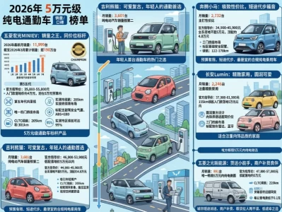2026年5万落地最热销十款车：家用代步、商用回本全场景覆盖