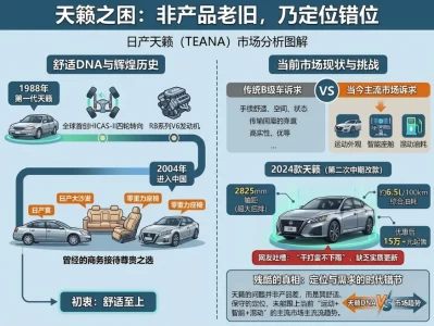 日产天籁：曾经的"移动沙发"，如今成了合资B级车的"性价比守门员