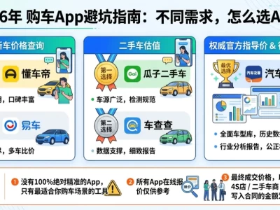 查车价app哪个最准：2026实测真实成交价落地价避坑全攻略