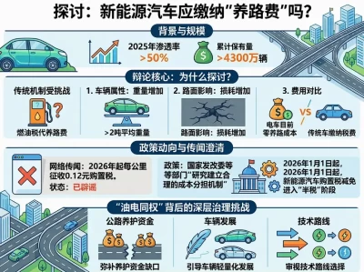 电车是时候交“养路费”了？“油电同权”风暴背后的账本、公平与博弈