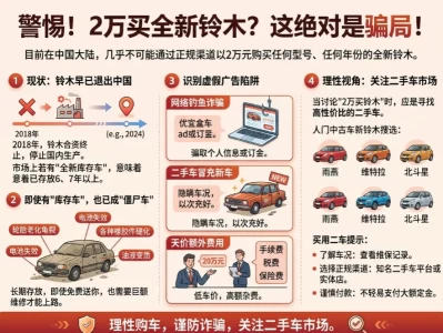 2026年想花2万块买辆铃木新车，到底是不是白日梦？超详细捡漏避坑指南